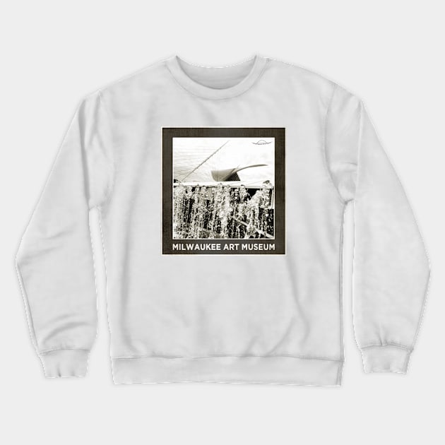 Milwaukee Art Museum Calatrava • MKE WI Crewneck Sweatshirt by The MKE Rhine Maiden